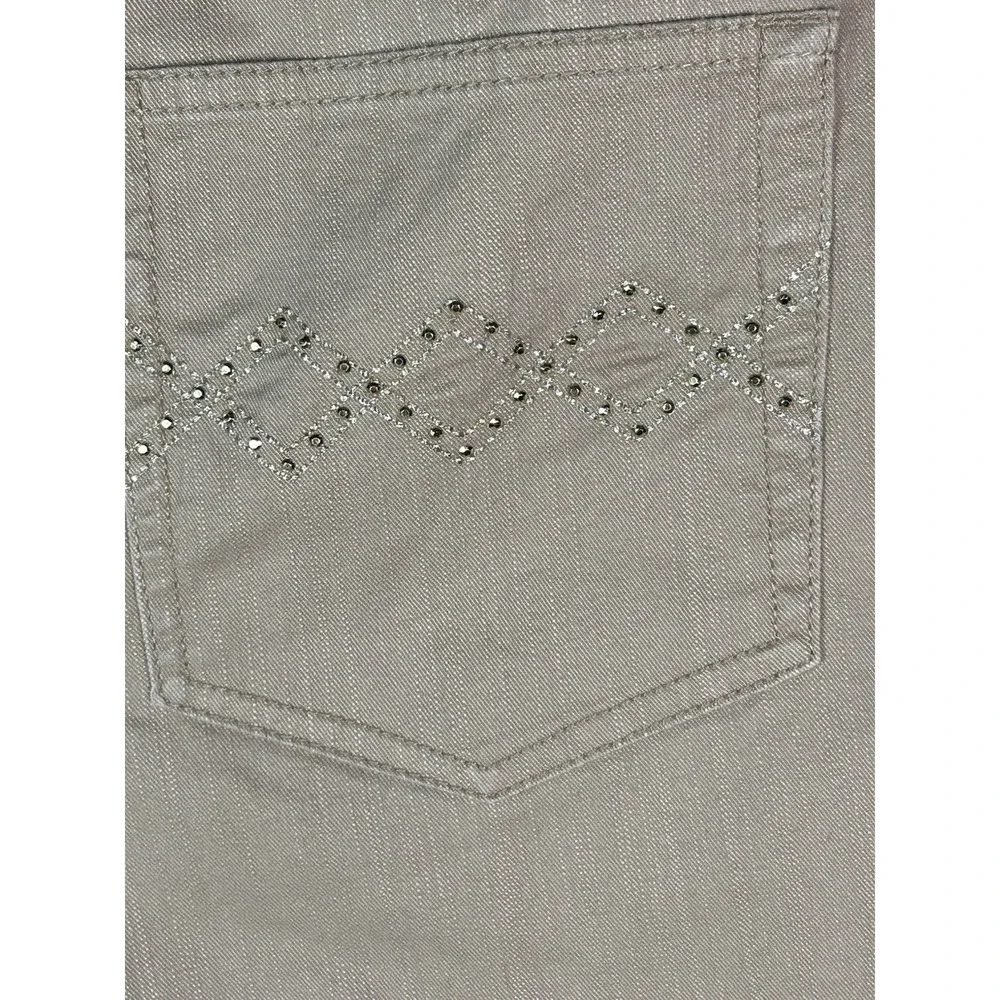 Lark Lane Women's Size 18W Embellished Pockets Tan Casual Pants